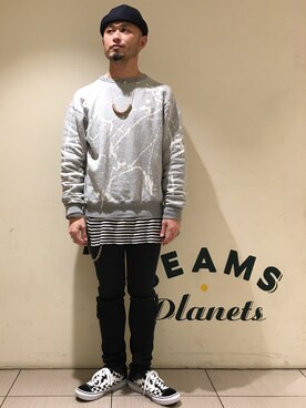 「Buzz Rickson's（バズリクソンズ）のアイテム（スウェット）」を使った、Yoshihito Hayashiさん（メンズ・170cm）の秋コーディネート