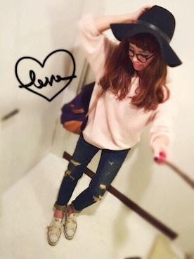 「STYLENANDA（スタイルナンダ）のアイテム（帽子）」を使った、natsupooさん（レディース・167cm）の秋コーディネート