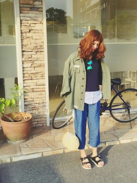 「NETSTAR（ネットスター）のアイテム」を使った、natsupooさん（レディース・167cm）の春コーディネート
