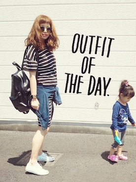 「coca（ANDEX shoes product）（コカ）のアイテム（Tシャツ/カットソー）」を使った、natsupooさん（レディース・167cm）の春コーディネート