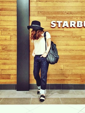 「STYLENANDA（スタイルナンダ）のアイテム（帽子）」を使った、natsupooさん（レディース・167cm）の秋コーディネート