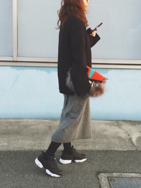 「ゆるずる」｜「アイテム（その他）」を使った、natsupooさん（レディース・167cm）の冬コーディネート