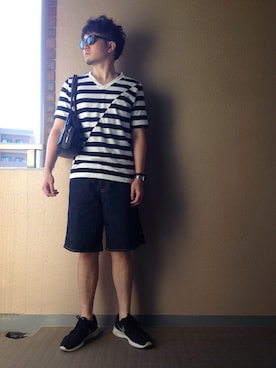 「PUBLIC IMAGE（パブリックイメージ）のアイテム」を使った、ハサさん（メンズ・174cm）の夏コーディネート
