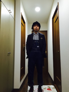 「アイテム（オールインワン・サロペット）」を使った、トシーグくんさん（メンズ・169cm・20代）の春コーディネート