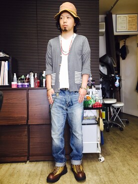 「ベンデイビス」｜「アイテム（ブーツ）」を使った、トシーグくんさん（メンズ・169cm）の夏コーディネート