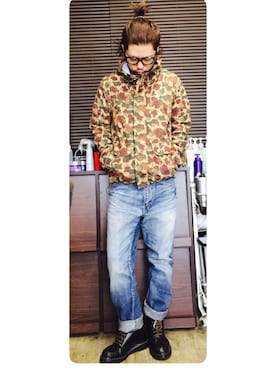 「BEN DAVIS/PROJECT LINE（ベンデイビスプロジェクトライン）のアイテム」を使った、トシーグくんさん（メンズ・169cm）の秋コーディネート