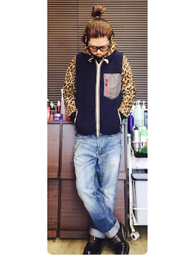 「BEN DAVIS/PROJECT LINE（ベンデイビスプロジェクトライン）のアイテム」を使った、トシーグくんさん（メンズ・169cm）の秋コーディネート