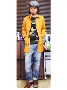 「BEN DAVIS/PROJECT LINE（ベンデイビスプロジェクトライン）のアイテム」を使った、トシーグくんさん（メンズ・169cm）の秋コーディネート