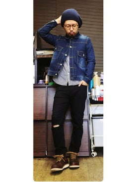 「M＆S（エムアンドエス）のアイテム（ジャケット/アウター）」を使った、トシーグくんさん（メンズ・169cm）の夏コーディネート