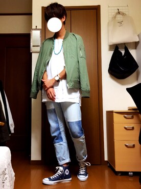 「ユナイテッドアローズ」｜「アイテム（ブルゾン）」を使った、KEIさん（メンズ・171cm）の秋コーディネート