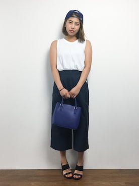 「UP START（アップスタート）のアイテム」を使った、NASSANさん（レディース・165cm）の夏コーディネート