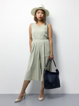 「BAG selection ONWARD（バッグ セレクション オンワード）のアイテム」を使った、NASSANさん（レディース・165cm）の夏コーディネート