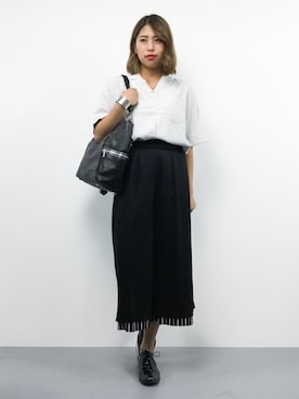 「VICKY（ビッキー）のアイテム（その他パンツ）」を使った、NASSANさん（レディース・165cm）の夏コーディネート