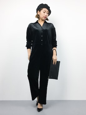 「A part by（アパートバイ）のアイテム（オールインワン・サロペット）」を使った、NASSANさん（レディース・165cm）の秋コーディネート