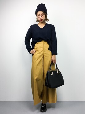 「EN ROUTE（アンルート）のアイテム」を使った、NASSANさん（レディース・165cm）の秋コーディネート