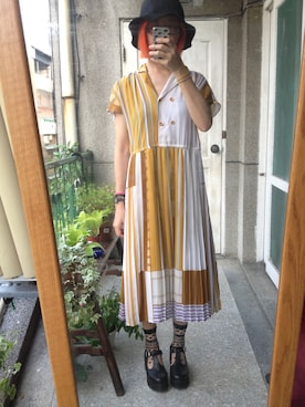 「Planet」｜Naoさん（レディース・160cm）の夏コーディネート