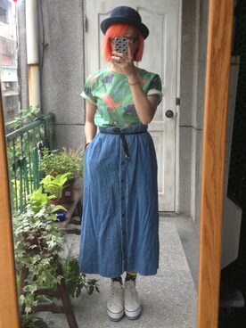 「Planet」｜Naoさん（レディース・160cm）の夏コーディネート