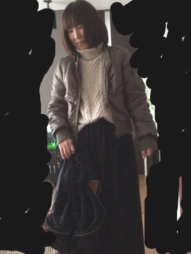 「CLOSE-UP（クローズアップ）のアイテム（スカート）」を使った、hiiiiroさん（レディース・155cm）の春コーディネート