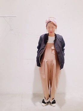 「PAR ICI」｜「アイテム（オールインワン・サロペット）」を使った、DIさん（レディース・152cm）の秋コーディネート