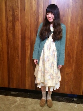 「ナチュラルスタイル」｜「アイテム（モカシン/デッキシューズ）」を使った、MINORIさん（レディース・163cm）の冬コーディネート