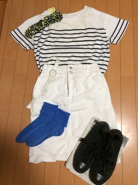 「SEVENDAYS=SUNDAY（セブンデイズサンデイ）のアイテム（ヘアバンド）」を使った、marikosuさん（レディース・167cm）の夏コーディネート