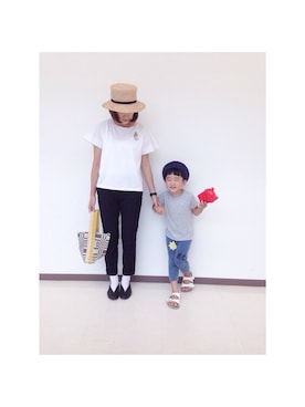 「bobochoses」｜「アイテム（アクセサリー）」を使った、fuanさん（キッズ・100cm）の夏コーディネート