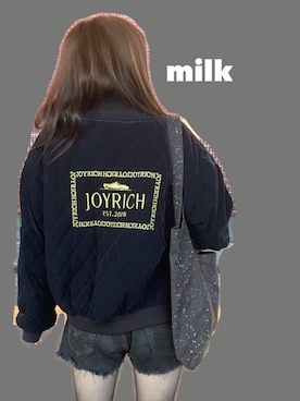 「JOYRICH」｜「アイテム（その他アウター）」を使った、milkさん（レディース・152cm）の冬コーディネート