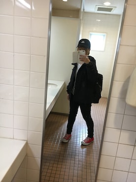 「coen（コーエン）のカラーイージースキニーパンツ（その他パンツ）」を使った、Mipさん（レディース・152cm）の秋コーディネート