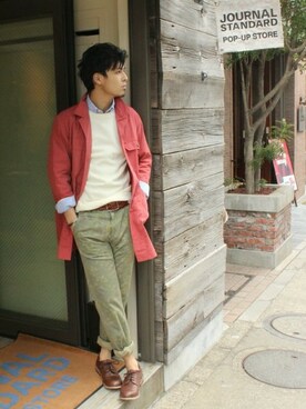 JOURNAL STANDARD PRESSさん（メンズ・178cm）の春コーディネート