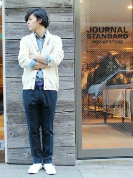 JOURNAL STANDARD PRESSさん（メンズ・178cm）の春コーディネート