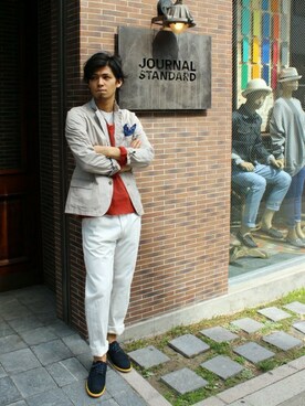 JOURNAL STANDARD PRESSさん（メンズ・178cm）の春コーディネート