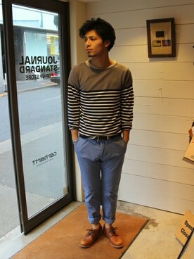 JOURNAL STANDARD PRESSさん（メンズ・178cm）の春コーディネート