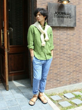 JOURNAL STANDARD PRESSさん（メンズ・178cm）の春コーディネート
