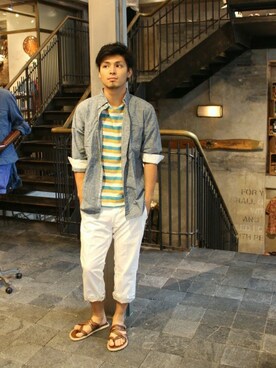 JOURNAL STANDARD PRESSさん（メンズ・178cm）の夏コーディネート