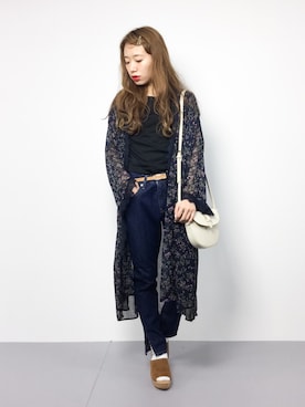 「field/dream（フィールドドリーム）のアイテム」を使った、りっぴーさん（レディース・154cm）の夏コーディネート