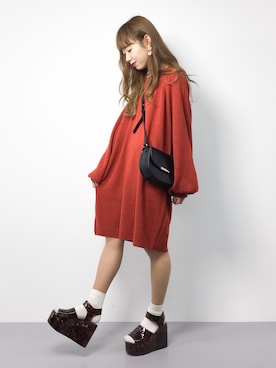 「No6（ナンバーシックス）のアイテム」を使った、りっぴーさん（レディース・154cm）の秋コーディネート