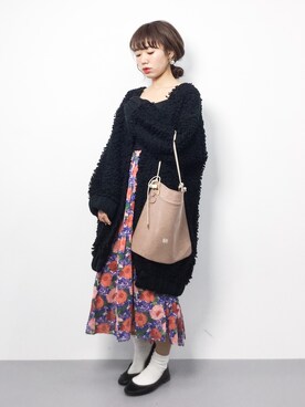「シアタープロダクツ(THEATRE PRODUCTS)」｜「アイテム（バレエシューズ）」を使った、りっぴーさん（レディース・154cm）の秋コーディネート