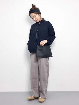 「haco!（ハコ）のアイテム（ブルゾン）」を使った、りっぴーさん（レディース・154cm）の秋コーディネート