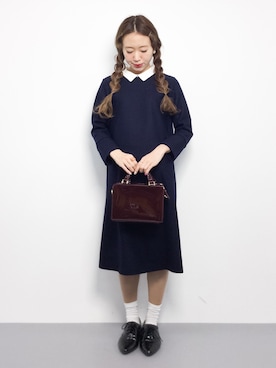 「ウェンズデー」｜りっぴーさん（レディース・154cm・20代）の秋コーディネート