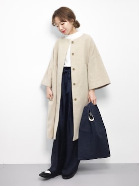「MASTER&Co（マスターアンドコー）のアイテム（バッグ）」を使った、りっぴーさん（レディース・154cm）の秋コーディネート