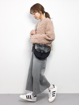 「RAY CASSIN（レイカズン）のアイテム（ブルゾン）」を使った、りっぴーさん（レディース・154cm）の秋コーディネート