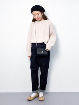 りっぴーさん（レディース・154cm）の冬コーディネート