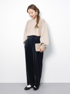 「Accessorize（アクセサライズ）のアイテム」を使った、りっぴーさん（レディース・154cm）の秋コーディネート