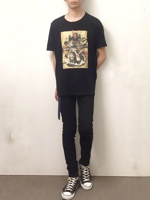 なで肩 Guのtシャツ カットソーを使ったコーディネート Wear