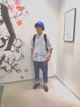 「Manhattan Portage（マンハッタンポーテージ）のSilvercup Backpack　-シルバーカップ バックパック-（バックパック/リュック）」を使った、Tsutayaさん（メンズ・171cm・20代）の秋コーディネート
