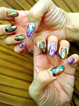 「ネイル 手描き」｜ともまゆママさん（レディース・167cm）の秋コーディネート