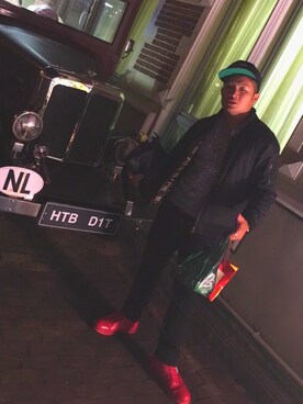 「BLACK SCALE（ブラックスケール）のアイテム（帽子）」を使った、けんたまんさん（メンズ・167cm）の秋コーディネート