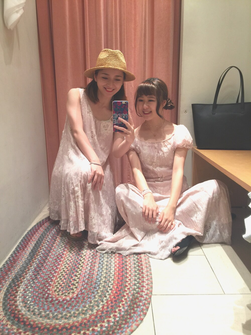 「Cissyma x2のアイテム（ワンピース、ピンク系）」を使った、ピンぴょんさん（レディース・167cm）の夏コーディネートの1枚目の写真