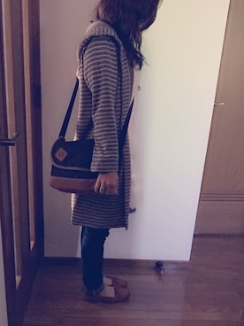 「CECIL McBEE（セシルマクビー）のアイテム（キャスケット）」を使った、Amiさん（レディース・154cm）の秋コーディネート