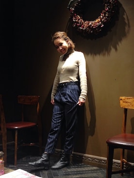 「アイテム（ブーティ）」を使った、MIKARUさん（レディース・160cm・20代）の秋コーディネート